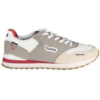 GAS Multicolor Sporty White Lace-Up Sneakers for Men - Size 11 US