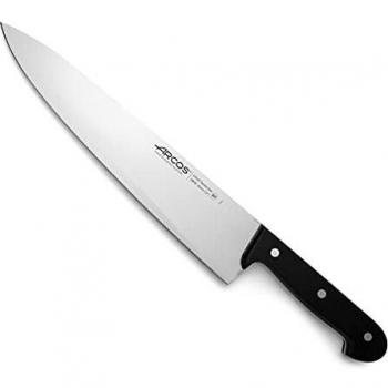 Arcos Serie Universal, Cuchillo Cocinero, Hoja de Acero Inoxidable Nitrum 300 mm, Mango de Polioximetileno, POM Color Negro