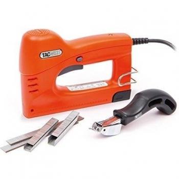Tacwise 1265 - Grapadora / Clavadora eléctrica 53EL y quitagrapas profesional, conjunto perfecto para tapicerías, usa grapas tipo 53 y clavos de 180