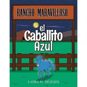 Caballito Azul de Madera para Jugar y Decorar - Juguete Clásico Artesanal