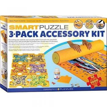 Eurographics Smart Puzzle 3-Piece Accessory Kit with Glue Mat and Sorting Bowls