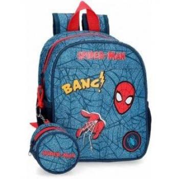 Mochila guardería Spiderman azul - 21x25x10cm - Disney