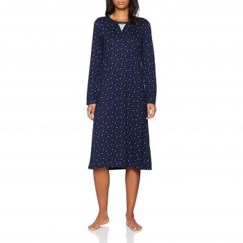 Damart Chemise De Nuit Thermolactyl, Camisón para Mujer, Azul
