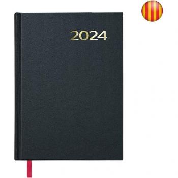Agenda Dohe Sintex día/pág 2024 cat 14X20 Negro