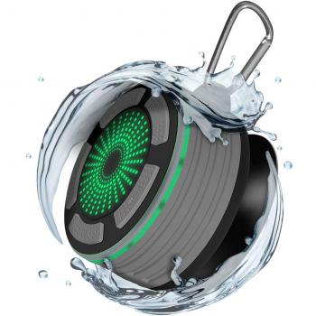 Alitoo Altavoz Bluetooth portátil Altavoz inalámbrico para baño Bluetooth, micrófono Incorporado, Resistente al Agua, para TV, computadora, teléfono Inteligente, Más