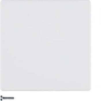 Berker Q.1/Q.3 Single Push Button Dimmer Control Module, Polar White Soft Finish