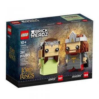 Lego BrickHeadz Aragorn y Arwen: Set de Construcción 40632
