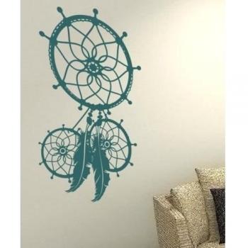 Atrapasueños Dream Catcher - Lucky Símbolo de plumas de indio Vida Familiar Amor casa juntos Cita Pared Calcomanías de vinilo pegatinas Art Decor DIY