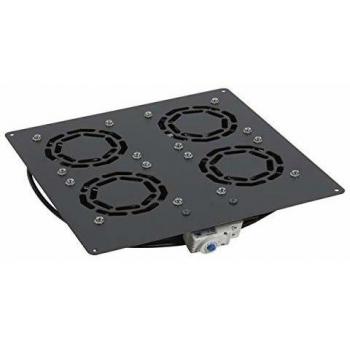Kit de 4 Ventiladores con Termostato Integrado Legrand 646431 - Rango de Temperatura Ajustable de -10°C a 80°C para Baie Linkeo
