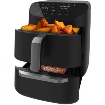 Cecotec Freidora de Aire sin Aceite, Horno y Grill de 11 L Cecofry FoodCourt 11000 Connected C, 1850 W, Diseño 3 en 1, Sincronización, 8 Modos