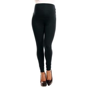 Zeta Ville - De Las Mujeres Maternidad cintura elástica pantalones Leggings Stretch - 775 C negro negro 36/38
