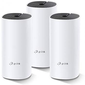 TP-Link Deco M4 Whole Home Mesh Wi-Fi System, Up to 4000 sq ft Coverage, Qualcomm CPU, Dual-Band AC1200 with Gigabit Ports, Compatible with Amazon Echo/Alexa, Parent Control, Pack of 3