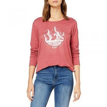 Roxy Off To The Mountains-Camiseta De Manga Larga para Mujer, Deep Claret, XL