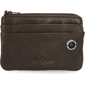 Monedero de hombre Badge en piel marrón Pepe Jeans