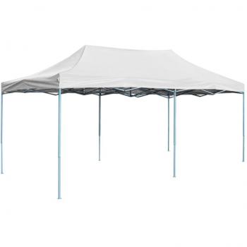 Gazebo plegable profesional 3x6 m acero blanco vidaXL