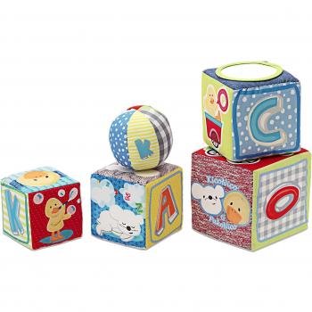 itsImagical - Stack Tower, cubos de tela encajables con actividades