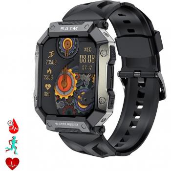 Smartwatch PG333 resistente al agua y polvo con monitor cardíaco, tensión y de O2 en sangre