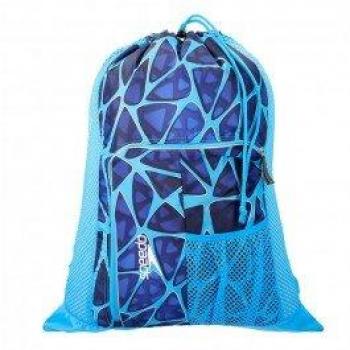Speedo Deluxe Ventilator Mesh Bag Mochila, Unisex, Azul, Talla única