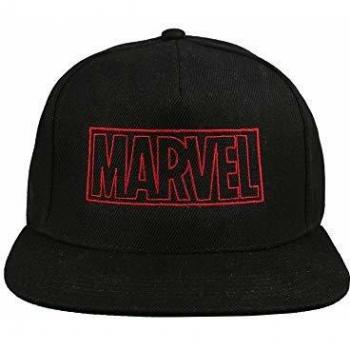 Marvel Line Logo Gorra de béisbol, Negro
