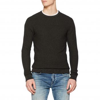 JACK & JONES Jjestructure Knit Crew Neck Noos suéter, Verde