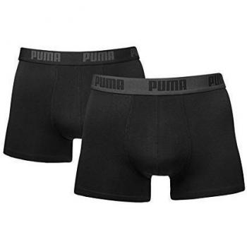 PUMA - Paquete de 4x Calzoncillos Boxer BASIC - L, Negro
