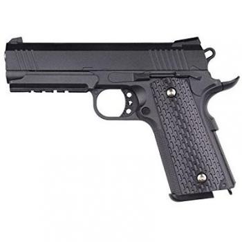 Airsoft G.25+ negra metálica - muelle/spring . Calibre 6mm. Potencia 0,5 Julios