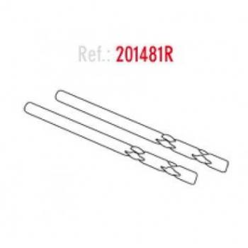 Shad 201481R Recambios Tiras Limitadoras de Baúl, Negro