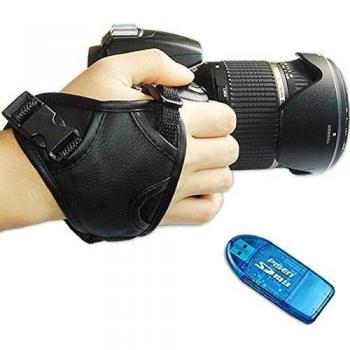 First2savvv OSH0301G10 cuero nuevo triángulo cámara digital SLR correa de mano para OLYMPUS SP-810UZ SZ-30MR SZ-20 SZ-10 SP-610UZ SP-590 UZ SP-570 UZ SP-565 UZ SP-560 UZ SP-550 UZ OLYMPUS SP-510 UZ C-1400L C-1400XL C-2500L C-5050 ZOOM C-5060 Widezoom C-