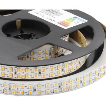 LEDBOX Tira LED Monocolor SMD2835 ChipLed Samsung DC24V 5m (240LED/m) 2 filas 175W IP20 Blanco Cálido