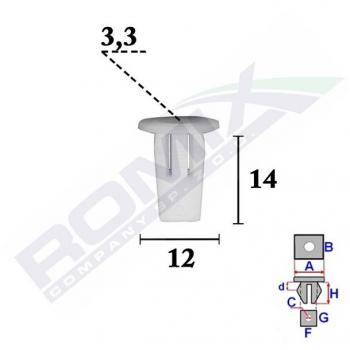 Pinza para tapicería ROMIX ROM C70334 - Pinza de acero, mango ergonómico, diseño antideslizante, ideal para trabajos de tapicería y manualidades