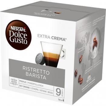 Cápsulas de café NESCAFÉ DOLCE GUSTO Barista Premium - Estuche de 16 cápsulas, mezcla de arábica y robusta de Etiopía, Vietnam y Brasil, intensidad alta