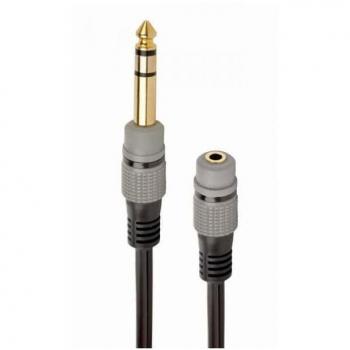 Cable de audio jack 6.3mm macho a jack 3.5mm / 0.2m