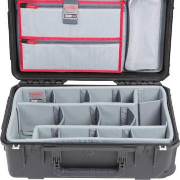 SKB iSeries 2011-7 Case with Think Tank Designed Photo Dividers and Lid Organizer, Black, 19.5in x 10.5in x 5in