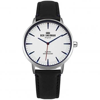 Reloj Ben Sherman Análogo Clásico para Hombre de Cuarzo con Correa de Cuero WB020B