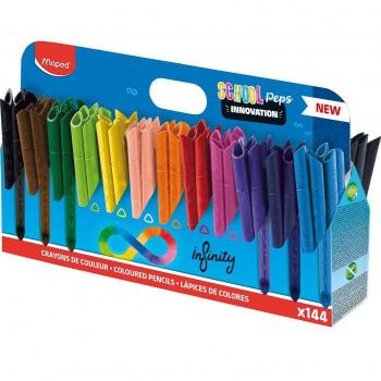 Maped Lápices de Colores Infinity Pack Escolar de 72 Surtidos