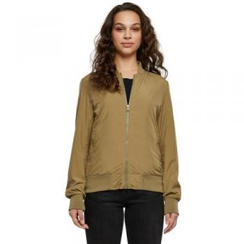 Urban Classics Ladies Light Khaki Bomber Jacket - XS - 100% Polyester