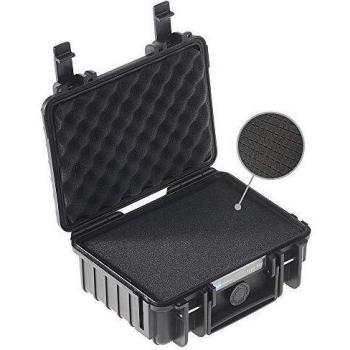 B&W Outdoor Case Type 500 Black Waterproof Hard Case with Foam Insert