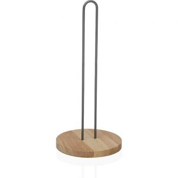 Portarrollo de Papel de Cocina Versa Gris Madera