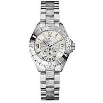 Guess Women's Silver Quartz Analog Watch A70000L1 (34 mm) Transparent