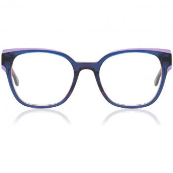 Cuadrado Montuta completa Plastico Purple Gafas Recetadas Anti-Azules para Hombre - SmartBuy Collection