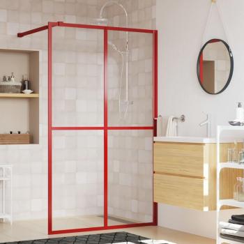 Mampara de Ducha Accesible Vidrio Templado 140x195 cm Color Negro, Frosted White y Transparente