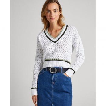 Jersey de Mujer Pepe Jeans Delani con Detalles Calados y Corte Cómodo