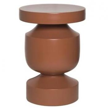 Mesa Auxiliar de Metal Alma, Terra Cotta, 30.5x46.5 cm