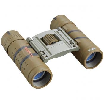 Tasco - 8x21 - Essentials - Prisma de Techo - Prismáticos - Ultraleggero - Multicapa - para el Sendersmo, el Excursionismo o la Caza - Camo marrón - 165821B