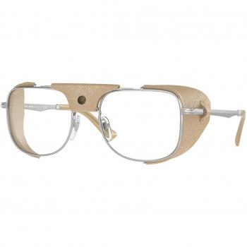 Persol PO1013SZ 1155GH Armazones para Hombre Plateadas, Lentes Recetadas Para Hombre Silver, Gafas Recetadas para Hombre Plateadas