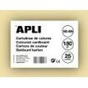 APLI 14259 - Cartulina crema 50 x 65 cm 170 g 25 hojas