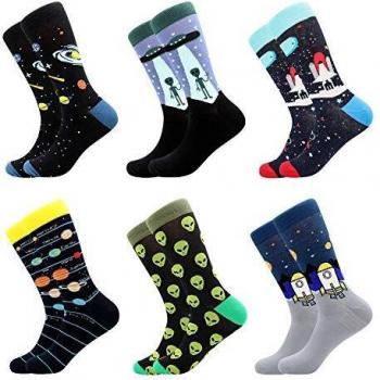 BISOUSOX Calcetines Estampados Hombre,Hombres Ocasionales Calcetines Divertidos Impresos de Algodón de Pintura Famosa de Arte Calcetines,Calcetines de Colores de moda