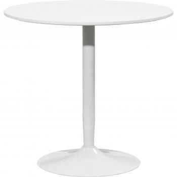 Mesa de Comedor Redonda Yuzu Homcom Ø80x75 cm Blanco