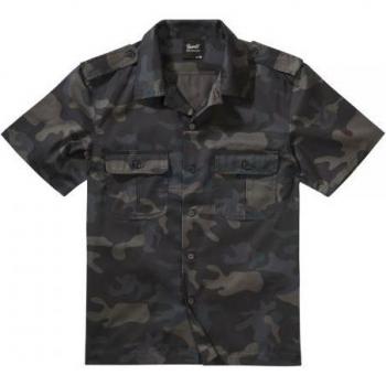 Brandit Camisa Manga Corta US Camuflaje Oscuro