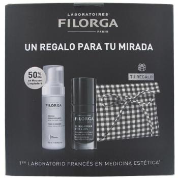 Filorga Global Repair Eyes and Lips Contour Multi-Revitalizing Anti-Aging Cream 15ml + Filorga Foam Cleanser Anti-Aging Micellar Solution 150ml Pack